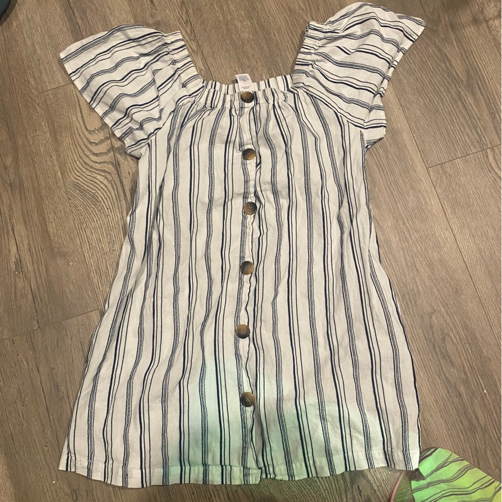 cute striped blouse/ oversized dress